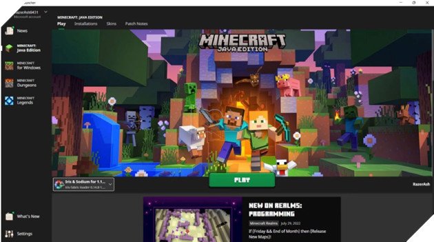 Instructions on how to download Minecraft update 1.19.2 for Java version