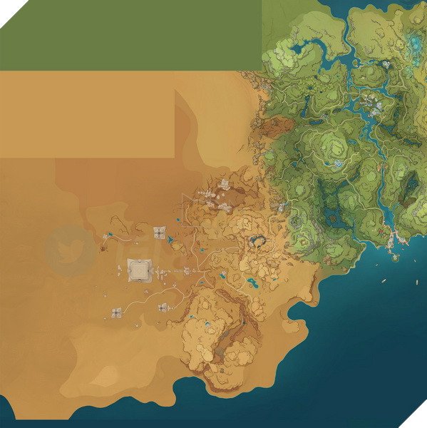 Genshin Impact: Leaker reveals the upcoming huge desert 3.1 landscape and map 3