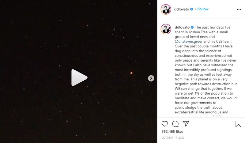 Demi Lovato Says She’s Been Communicating With Aliens. Evidence is here 1