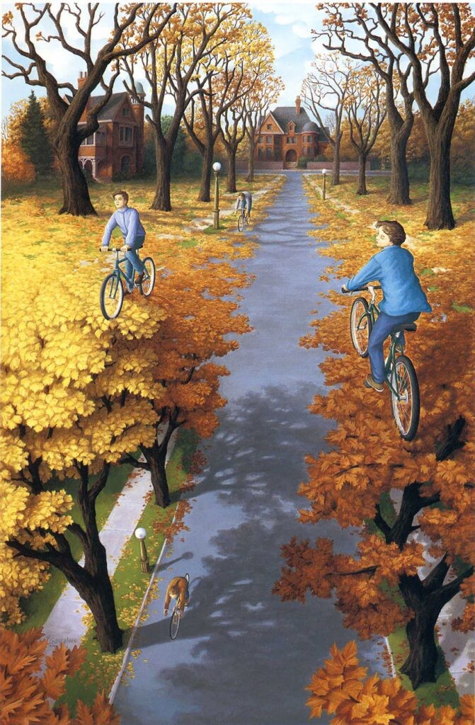 5+ amazing optical illusion paintings by artist Rob Gonsalves 1