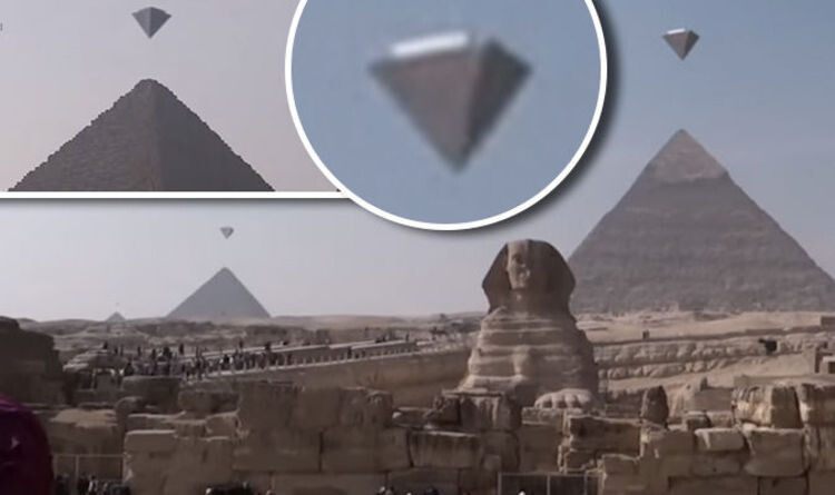 Mysterious 'luminous objects' spotted above the Pyramids of Giza 4