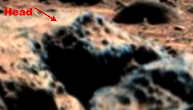 Aliens on Mars: A UFO hunter is taken aback by the discovery of a '4m tall alien' in NASA photos 3