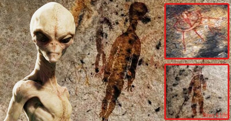 Proof Aliens and UFOs exist in 10,000 year old paintings discovered in a Cave in India (VIDEO) 1